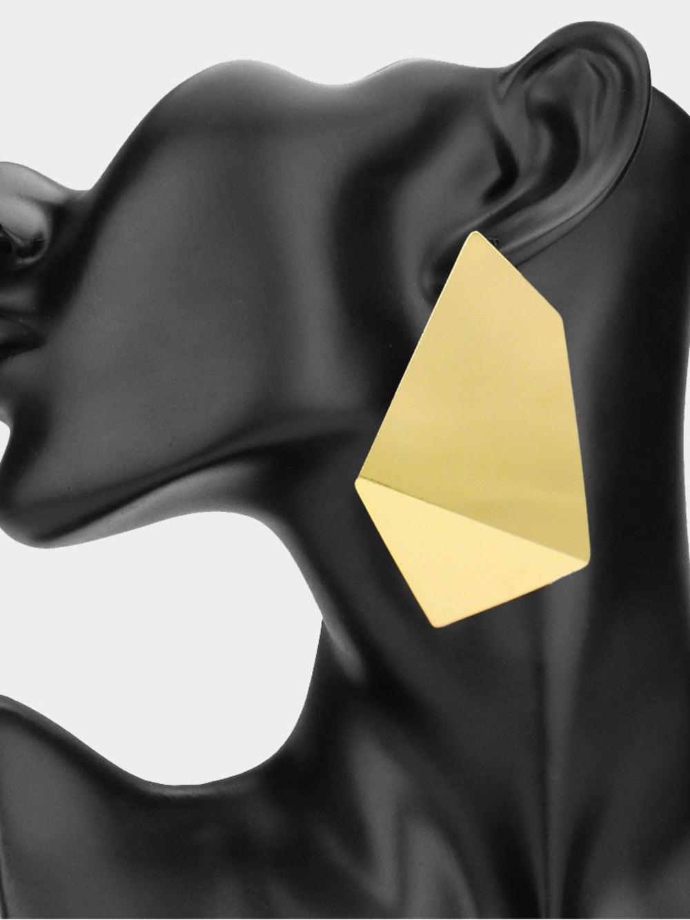 Geometric Gold Statement Earrings
